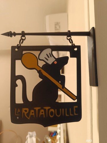 Wanddeko schild ratatouille - wanddeko,