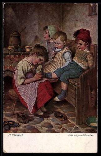 Künstler hermann kaulbach - künstler-ak,